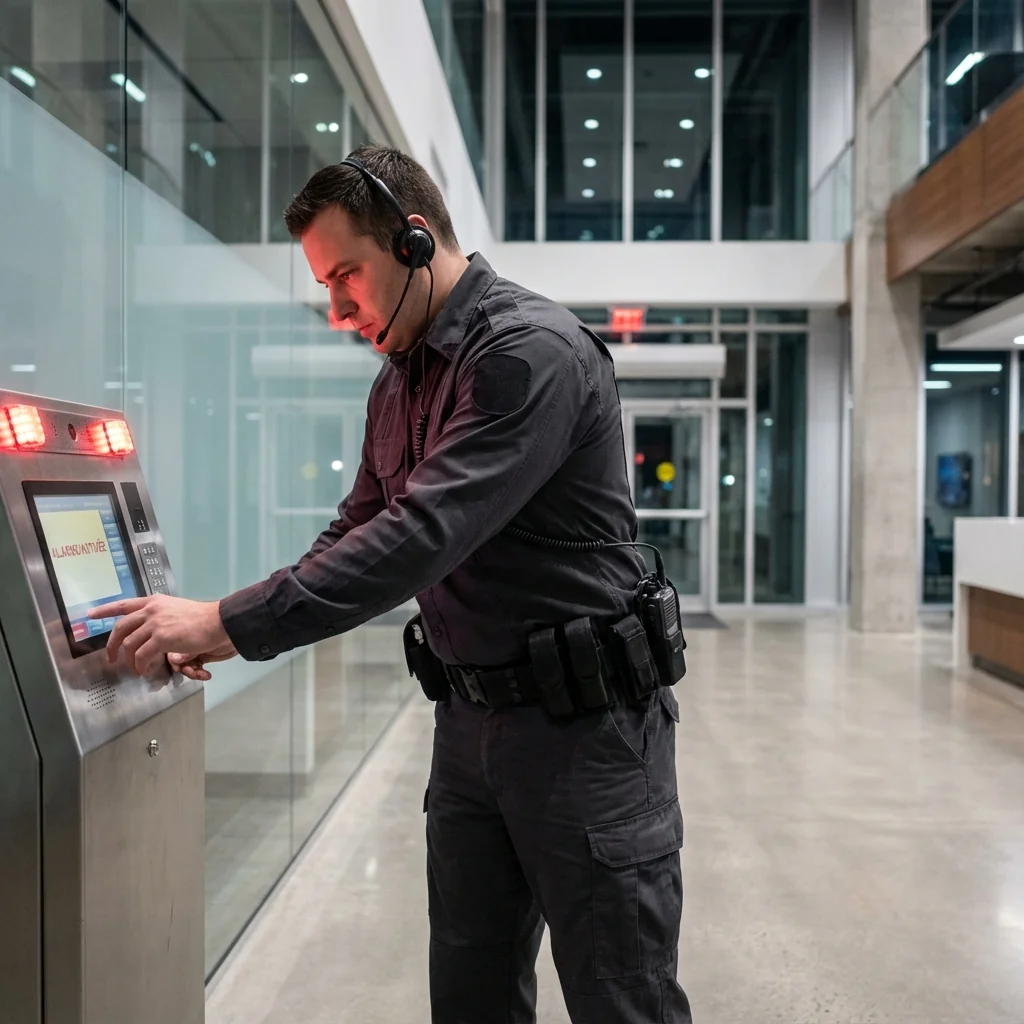 Agent BG2SP intervenant sur alarme à Lorient